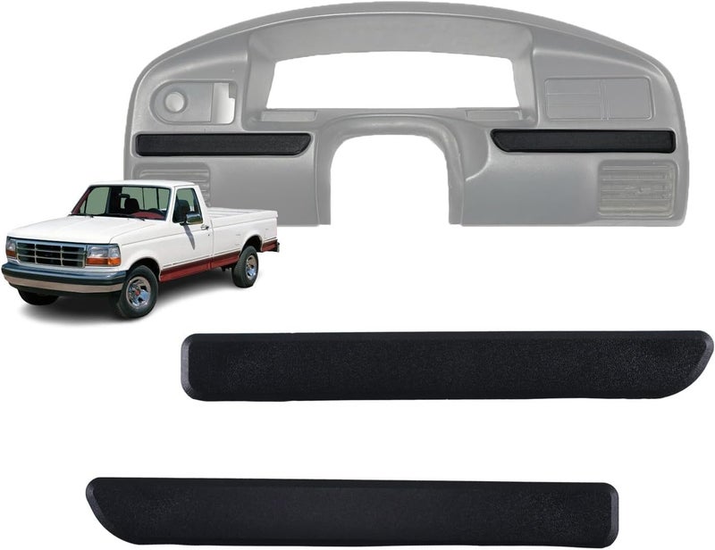 Eterpace Dash Panel Trim Bezel Inserts, Compatible with Ford F-150 Bronco 1992-1996, F-250 F-350 1992-1997, LH&RH Snap-In Trim - Image 1